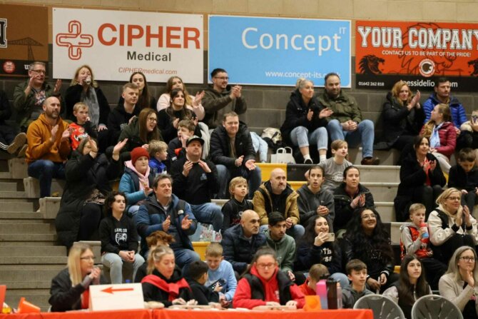 Teesside Lions fans v Leicester