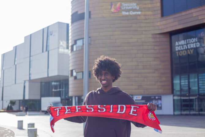 Asad Maie Teesside scarf